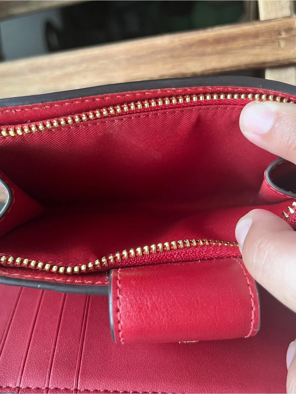 Coach Medium Corner Zip Wallet In Signature Canvas